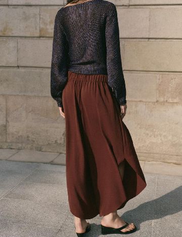 Pantaloni Zara, maro