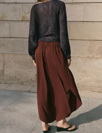 Pantaloni Zara, maro