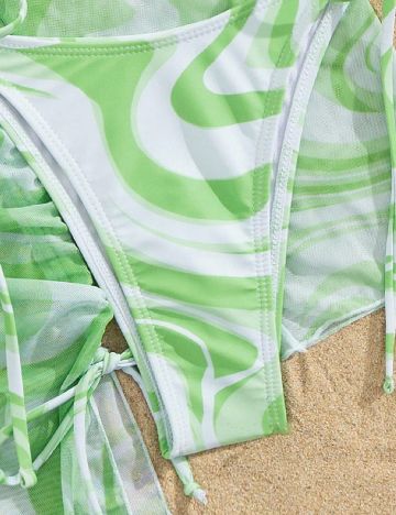 Costum de baie SHEIN, verde