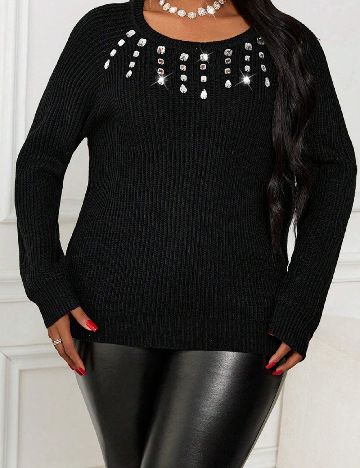 Bluza SHEIN CURVE, negru