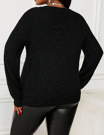 Bluza SHEIN CURVE, negru