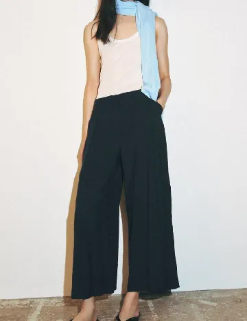 Pantaloni Zara, bleumarin inchis
