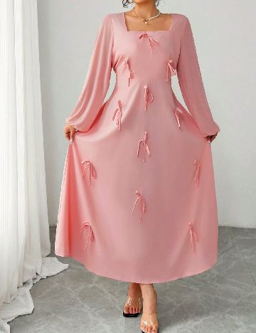 Rochie lunga SHEIN CURVE, roz