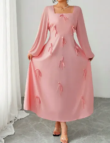 Rochie lunga SHEIN CURVE, roz