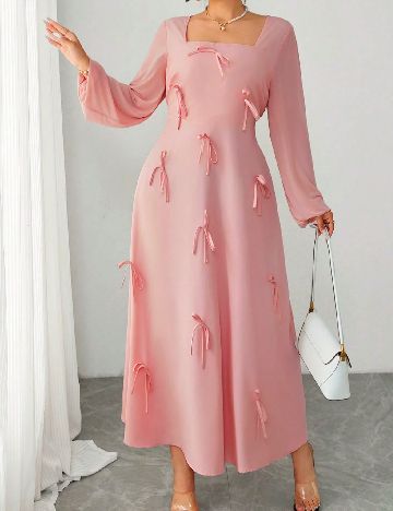 Rochie lunga SHEIN CURVE, roz