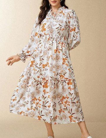 Rochie medie SHEIN CURVE, floral print