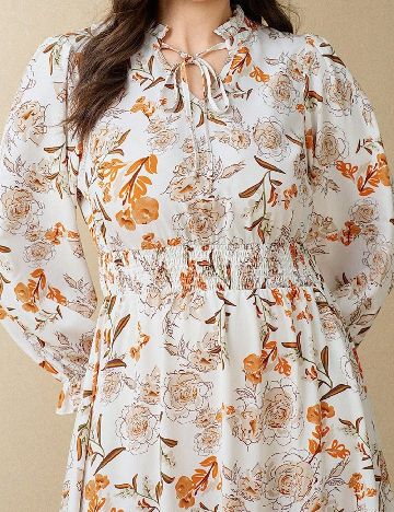 Rochie medie SHEIN CURVE, floral print