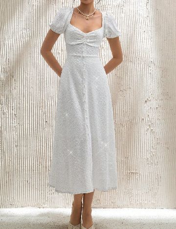 Rochie medie SHEIN, alb