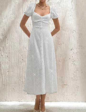 Rochie medie SHEIN, alb