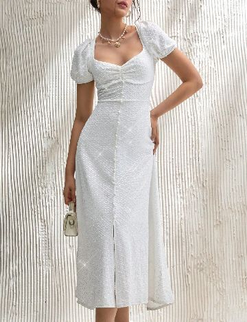 Rochie medie SHEIN, alb