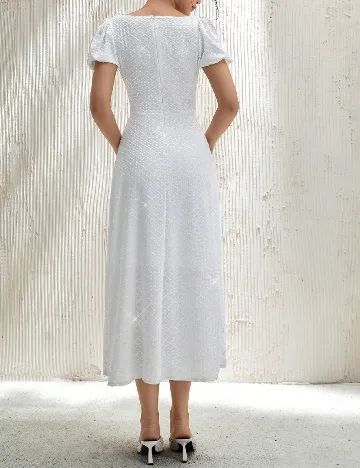 Rochie medie SHEIN, alb