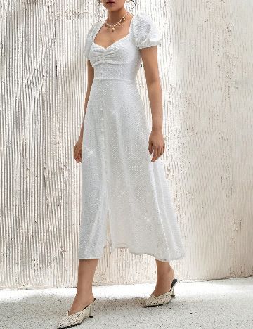 Rochie medie SHEIN, alb