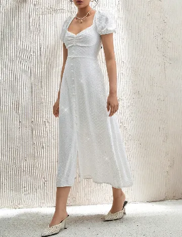 Rochie medie SHEIN, alb