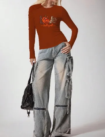 Bluza SHEIN, caramiziu