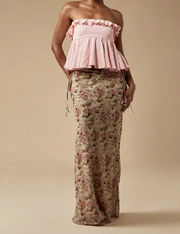 Fusta Missguided, floral print