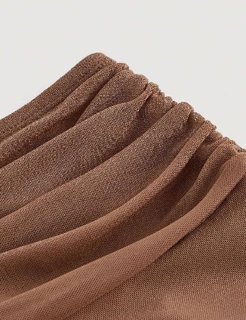 Fusta SHEIN CURVE, maro