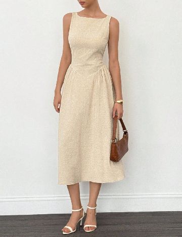 Rochie medie SHEIN, crem