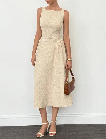 Rochie medie SHEIN, crem