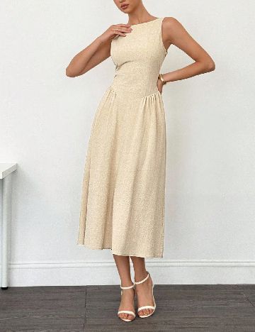 Rochie medie SHEIN, crem