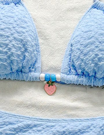 Costum de baie Shein Kids, albastru