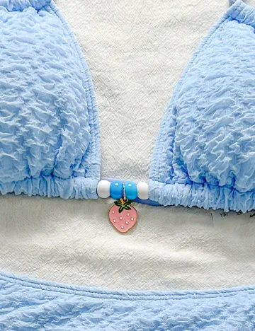 Costum de baie Shein Kids, albastru