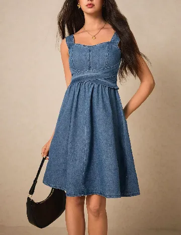 Rochie scurta SHEIN, albastru