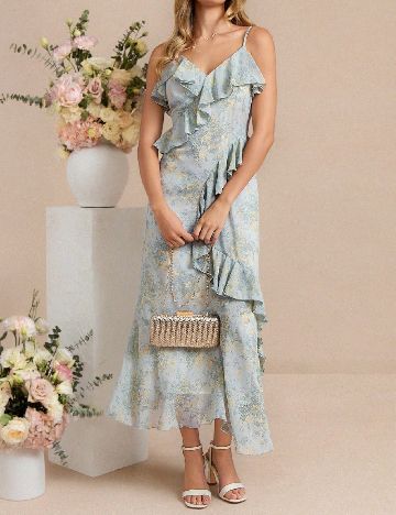 Rochie lunga SHEIN, albastru