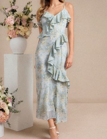 Rochie lunga SHEIN, albastru