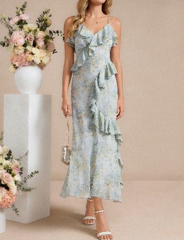 Rochie lunga SHEIN, albastru