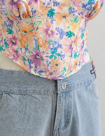 Top SHEIN CURVE, floral print