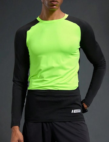 Bluza SHEIN, verde neon/negru
