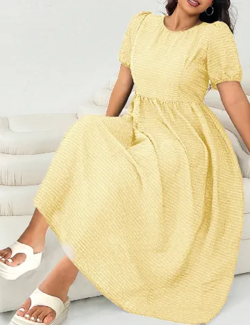 Rochie lunga SHEIN CURVE, galben