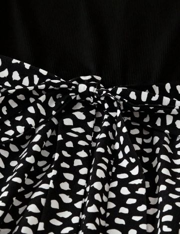 Rochie scurta SHEIN CURVE, negru/alb