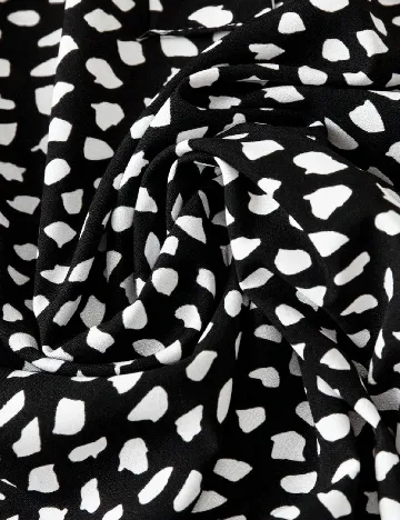 Rochie scurta SHEIN CURVE, negru/alb