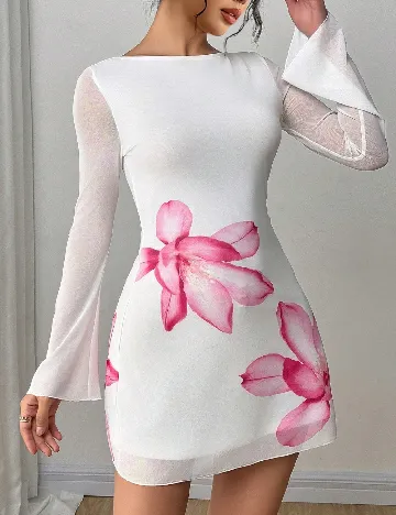 Rochie scurta SHEIN, alb