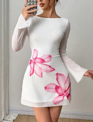 Rochie scurta SHEIN, alb