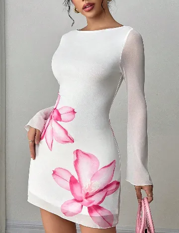 Rochie scurta SHEIN, alb