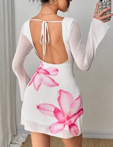 Rochie scurta SHEIN, alb