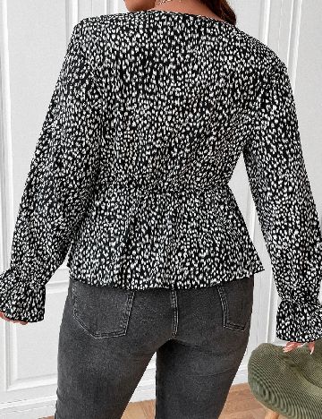 Bluza SHEIN CURVE, negru