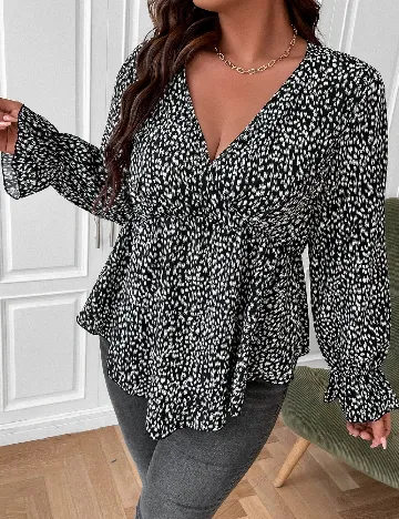 Bluza SHEIN CURVE, negru