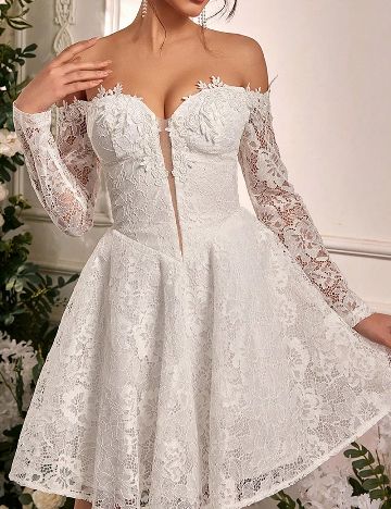 Rochie scurta SHEIN, alb