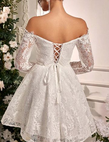 Rochie scurta SHEIN, alb