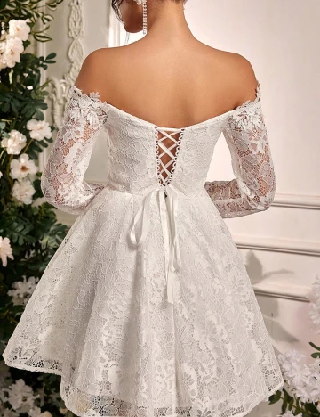 Rochie scurta SHEIN, alb