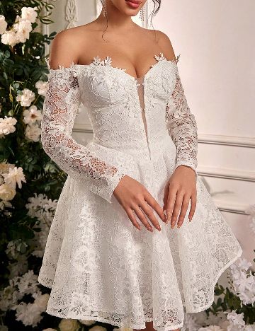 Rochie scurta SHEIN, alb