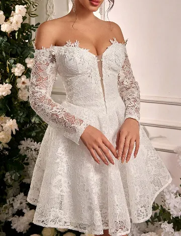 Rochie scurta SHEIN, alb