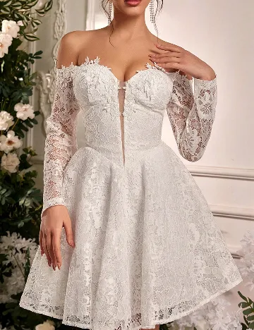 Rochie scurta SHEIN, alb