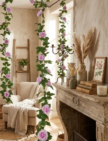 Ghirlanda decorativa, roz