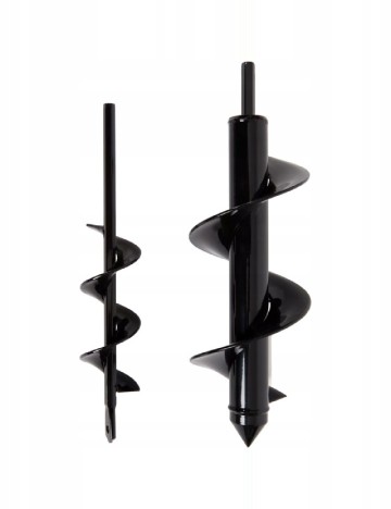 Set spirale pentru sol Ø 4 și Ø 8 2 bucati Garden Touch, negru