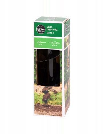 Set spirale pentru sol Ø 4 și Ø 8 2 bucati Garden Touch, negru