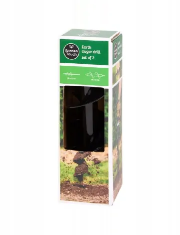 Set spirale pentru sol Ø 4 și Ø 8 2 bucati Garden Touch, negru